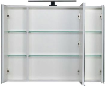 Зеркальный шкаф Aquanet Латина 100 белый 00179636 — фото 4, Зеркальные шкафы в ванную