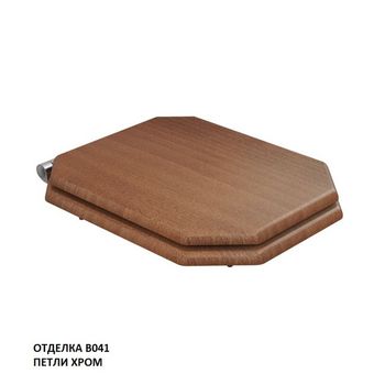 сиденье для унитаза TEMPO-47 с механизмом плавного закрывания, хром KFm-47C-B041 — фото 1, Сиденья для унитаза