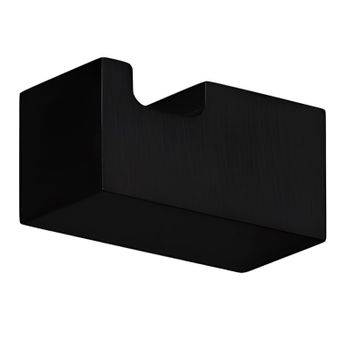 Крючок COLOMBO DESIGN MINI Q CD127.NM одинарный цвет черный матовый — фото 1, Крючки для полотенец