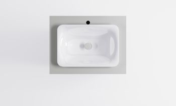 Тумба Классик 70см 2ящ NCS S 3502-y мат., раковина Ретро бел глянц, столешница Solid в цвете 4631177715686 — фото 5, Тумбы с раковиной