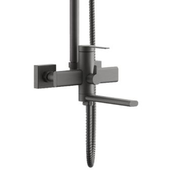 Душевая система BELZ B24813-3, оружейная сталь — фото 1, Душевые системы