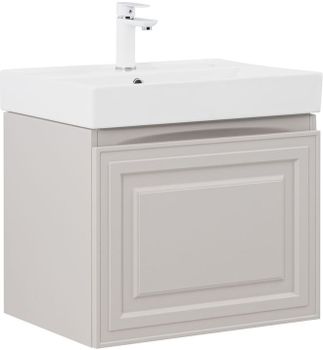 Тумба с раковиной Aquanet Агата 60 1 ящ. цв. бежевый 00348183 — фото 2, Тумбы с раковиной