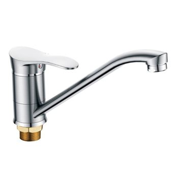 Смеситель для кухни Haiba HB4901-1, серый — фото 1, Смесители для кухни