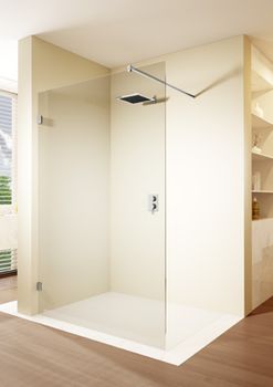 SCANDIC NXT X400 1100x2000 L/P Черный душевая перегородка, хром RIHO G001116121 — фото 1, Душевые перегородки