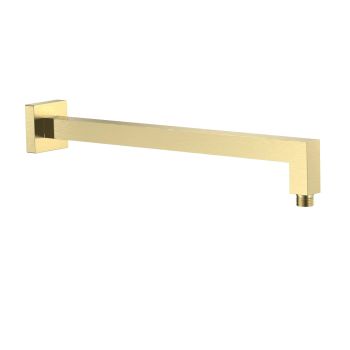 AQM8704BG Держатель верхнего душа, L=400 мм, настенный, золото шлифованное — фото 1, Кронштейны для верхнего душа