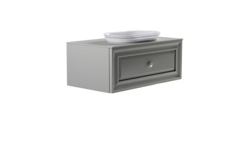 Тумба Шарм 100см 1ящ NCS S 3502-y мат., раковина Шарм бел гл, столешница Solid в цвете 4631177715143 — фото 3, Тумбы с раковиной