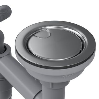 Кухонная мойка Reflexion Iseo RX2265BL оружейная сталь — фото 420, Кухонные мойки