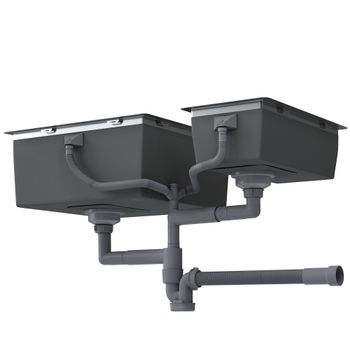 Кухонная мойка Reflexion Iseo RX2265BL оружейная сталь — фото 95, Кухонные мойки