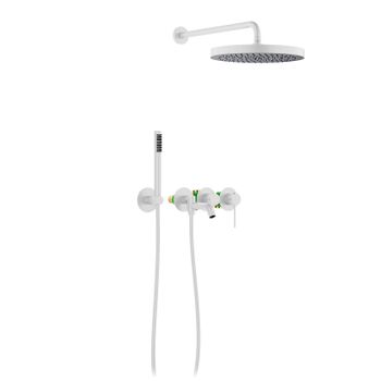 Душевая система встроенная Timo Saona SX-2348/16SM белый матовый — фото 1, Встраиваемые душевые комплекты