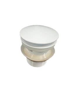 Click-Clack Донный клапан для ванн (Покрытие ГЕЛЬ), белый глянц 08010048 — фото 1, Донные клапаны