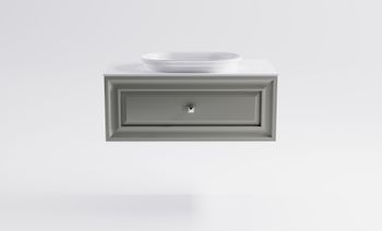 Товар: Тумба Шарм 90см 1ящ цв NCS S 3502-y мат. с раковиной Шарм бел гл. и столешницей Solid бел гл. 4631177713460 - фото 2 Тумба Шарм 90см 1ящ цв NCS S 3502-y мат. с раковиной Шарм бел гл. и столешницей Solid бел гл. 4631177713460 — фото 2, Тумбы с раковиной