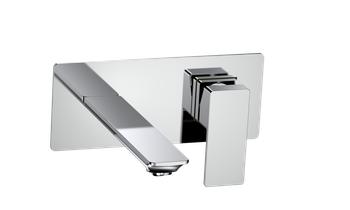 AQM6815CR Savona Смеситель для раковины, настен., на 2 отв., Комплект, хром — фото 1, Смесители для раковины