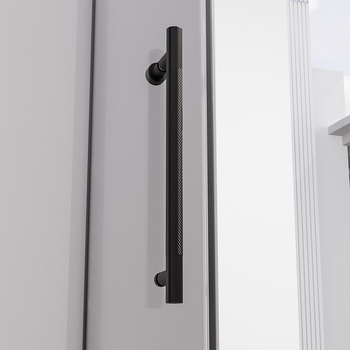 Душевой угол распашной Veconi Premium Alassio SP BB, 1300х800x2000, черный матовый, стекло черное AL-SP-13080-00-BB-C4 — фото 2, Душевые уголки