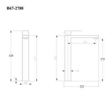 BOND Smart B67-2788 Смеситель однорычажный без донного клапана для раковины — фото 23, Смесители для раковины