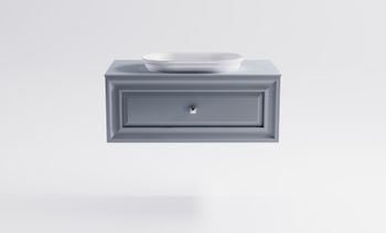 Товар: Тумба Шарм 100см 1ящ NCS S 3005-R80B мат., раковина Шарм бел гл, столешница Solid в цвете 4631177715136 - фото 2 Тумба Шарм 100см 1ящ NCS S 3005-R80B мат., раковина Шарм бел гл, столешница Solid в цвете 4631177715136 — фото 2, Тумбы с раковиной