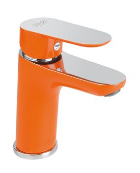 Смеситель для раковины Fiore KEVON CHIC 81OX8123, хром/оранжевый — фото 1, Смесители для раковины