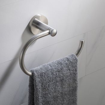 Полотенцедержатель Timo Saona 13050/13 никель — фото 1, Полотенцедержатели
