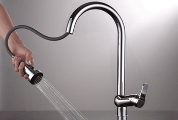 Смеситель для кухни D&K Rhein DA1392501, хром — фото 1, Смесители для кухни