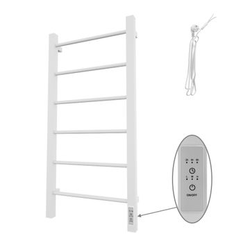 Полотенцесушитель Каталея (электро.) 40х80 (скр.монтаж, унив.подкл., Белый матовый), Альтасан КаталеяСП4080БМ — фото 1, Электрические полотенцесушители