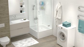 Товар: ANTIKA Поддон душевой стальной эмалированный 70х70х15 см., слив D-52мм. APS-70101 - фото 2 ANTIKA Поддон душевой стальной эмалированный 70х70х15 см., слив D-52мм. APS-70101 — фото 2, Душевые поддоны