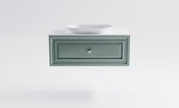 Тумба Шарм 100см 1ящ цв NCS S 3005-b80g мат. с раковиной Шарм бел гл. и столешницей Solid бел гл. 4631177713682 — фото 2, Тумбы с раковиной