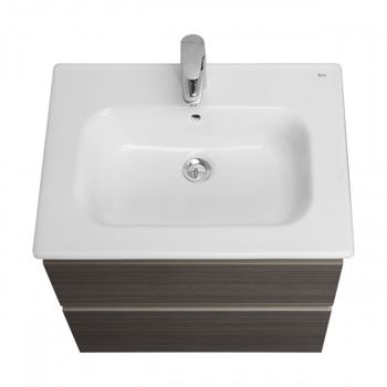 Тумба под раковину Roca The Gap 60 городской дуб 2 ящика A857397402 — фото 2, Тумбы под раковину