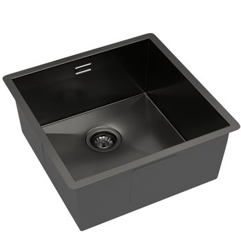 Кухонная мойка Reflexion Iseo RX2265BL оружейная сталь — фото 99, Кухонные мойки
