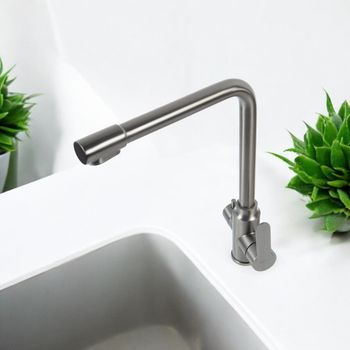 BOND Smart B65-0477 Смеситель для кухни под фильтр с краном для питьевой воды, графитовый цвет — фото 15, Смесители для кухни