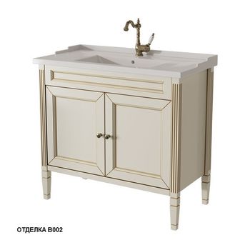 АЛЬБИОН тумба 90 две двери 33319-В002 — фото 1, Комоды и тумбы для ванной комнаты