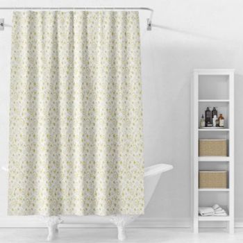Штора для ванной комнаты Splenka S381.1808, желтый/белый — фото 1, Шторы для ванной