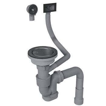 Кухонная мойка Reflexion Iseo RX2265BL оружейная сталь — фото 418, Кухонные мойки