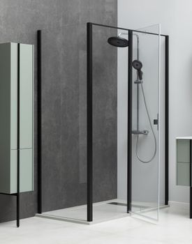 Душевой уголок Allen Brau Priority 160x80 3.31039.BBA + 3.31042.BBA черный браш 3.31039.BBA + 3.31042.BBA — фото 7, Душевые кабины и ограждения