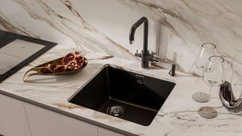 Rivelato Дозатор малый 2425004 anthracite арт. RD-500 anthracite — фото 3, Дозаторы для кухонных моек