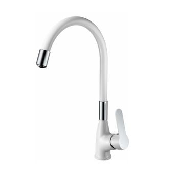 Смеситель для кухни Haiba HB73557-8, белый — фото 1, Смесители для кухни