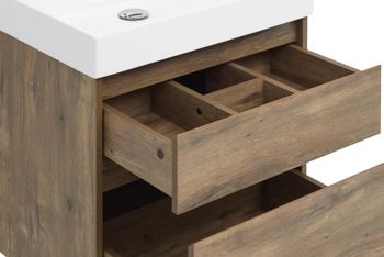 Мебель для ванной Aquanet Nova Lite 60 дуб рустикальный (2 ящика) 00254216 — фото 6, Комплекты мебели для ванной