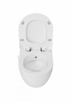 CREAVIT FREE Унитаз подв с биде с краном FE320-34CB00E-0001 — фото 2, Подвесные унитазы