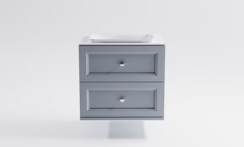 Тумба Классик 70 с 2ящ NCS S 3005-R80B мат. с раковиной Ретро бел гл. и столешницей Solid бел гл. 4631177714238 — фото 1, Тумбы с раковиной