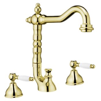 Смеситель для раковины Webert Dorian DO750202010, золото — фото 1, Смесители для раковины