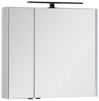 Зеркальный шкаф Aquanet Латина 80 белый 00179635 — фото 7, Зеркальные шкафы в ванную