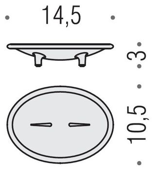 Мыльница COLOMBO DESIGN KHALA B1840 настольная цвет хром — фото 2, Мыльницы