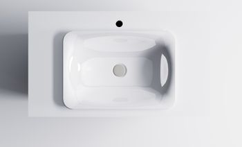 Тумба Классик 100 с 1ящ NCS S 3005-R80B мат. с раковиной Ретро бел гл. и столешницей Solid бел гл. 4631177714177 — фото 5, Тумбы с раковиной