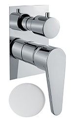 Смеситель для душа Fiore KERA 88BB7501, белый — фото 1, Смеситель для душа