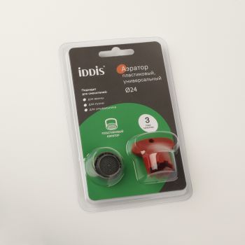 Аэратор для смесителя IDDIS пластик, M24, бескорпусный (996P24V3SM) — фото 1, Комплектующие для душевого оборудования