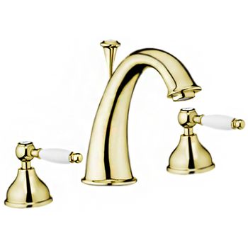 Смеситель для раковины Webert Dorian DO750101010, золото — фото 1, Смесители для раковины