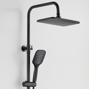 BOND B07-9488 Душевая стойка с термостатом, тропическим душем и смесителем с изливом — фото 3, Душевые стойки