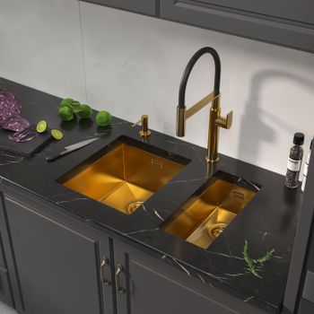 Кухонная мойка Reflexion Iseo RX2265BL оружейная сталь — фото 20, Кухонные мойки