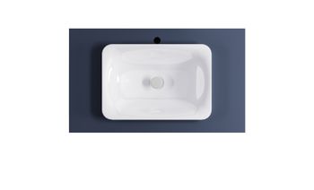 Тумба Классик 90см 2ящ RAL7024 мат., раковина Ретро бел глянц, столешница Solid в цвете 4631177715822 — фото 6, Тумбы с раковиной