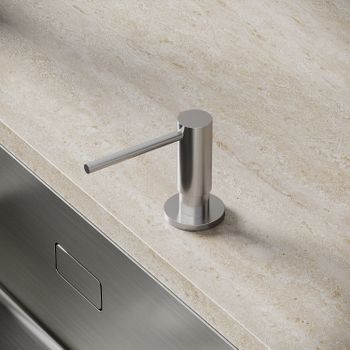 Дозатор для кухонной мойки Sancos, объем 500 мл, цвет брашированный никель, арт. SC40100BN — фото 3, Дозаторы для кухонных моек