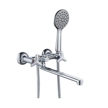 Plus_Spirit Смеситель для ванны, плоск.пов.излив 300мм, р/ДВ, хром, LM, LM1951C — фото 1, Смеситель для ванны