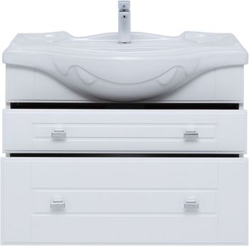 Товар: Тумба под раковину Aquanet Рондо 85 белый глянец 00304289 - фото 8 Тумба под раковину Aquanet Рондо 85 белый глянец 00304289 — фото 8, Тумбы под раковину